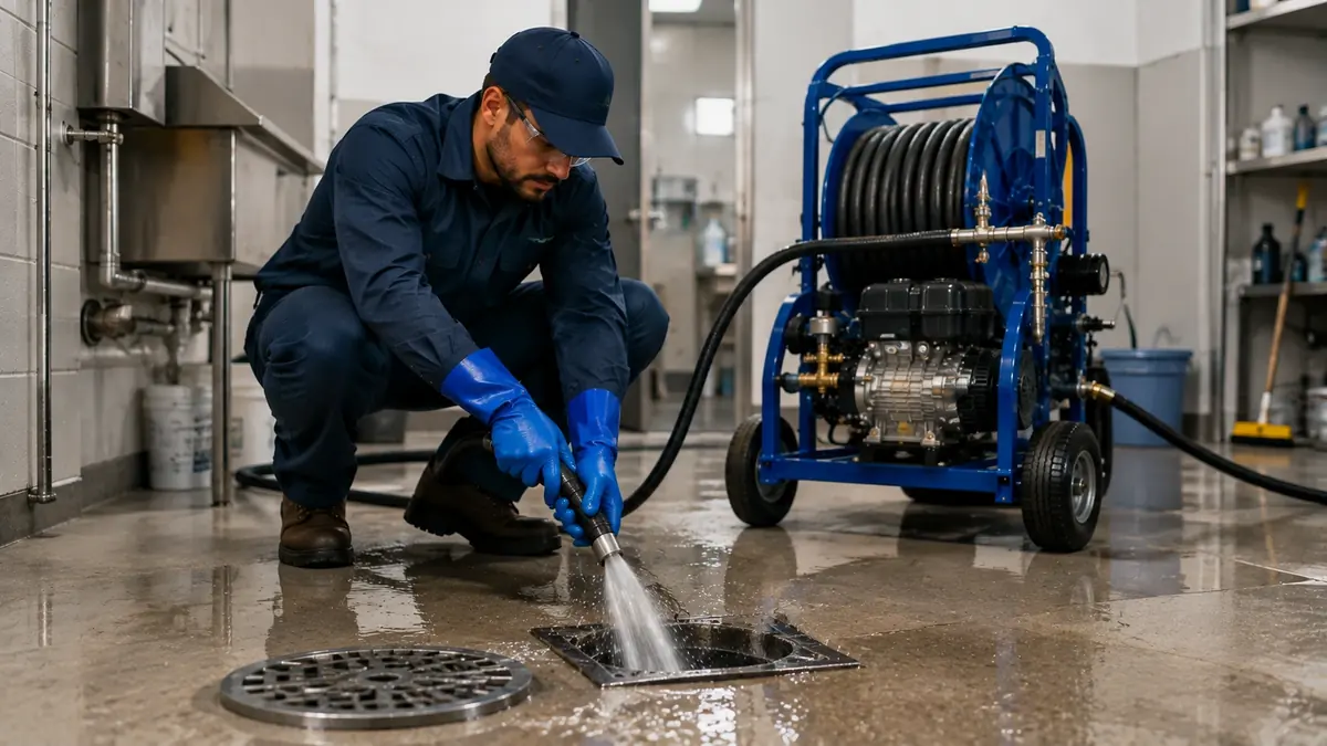 Floor Drain Hydro Jet Cleaning in Canoga Park