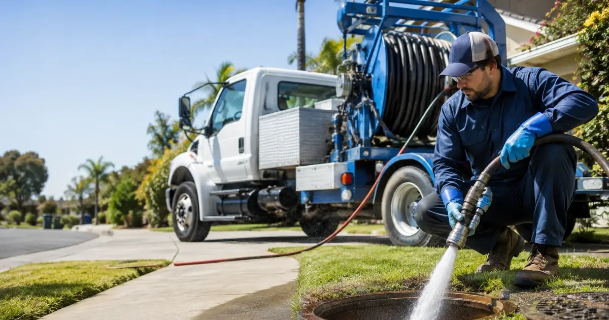 Hydro jet sewer cleaning Canoga Park