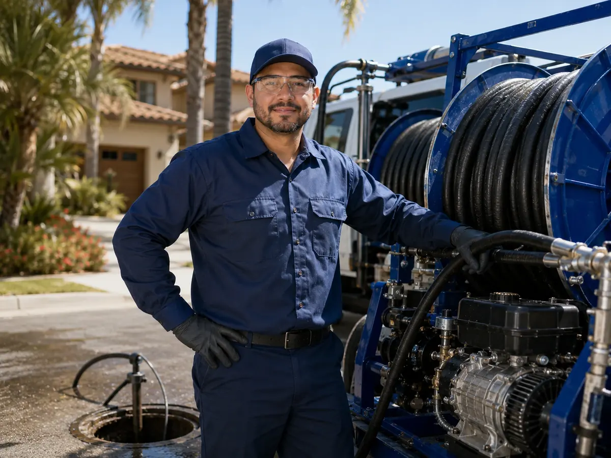 Hydro jet sewer cleaning in Canoga Park