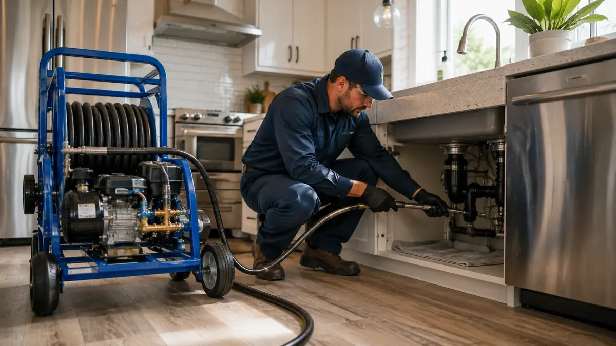 Kitchen Drain Hydro Jetting in Canoga Park