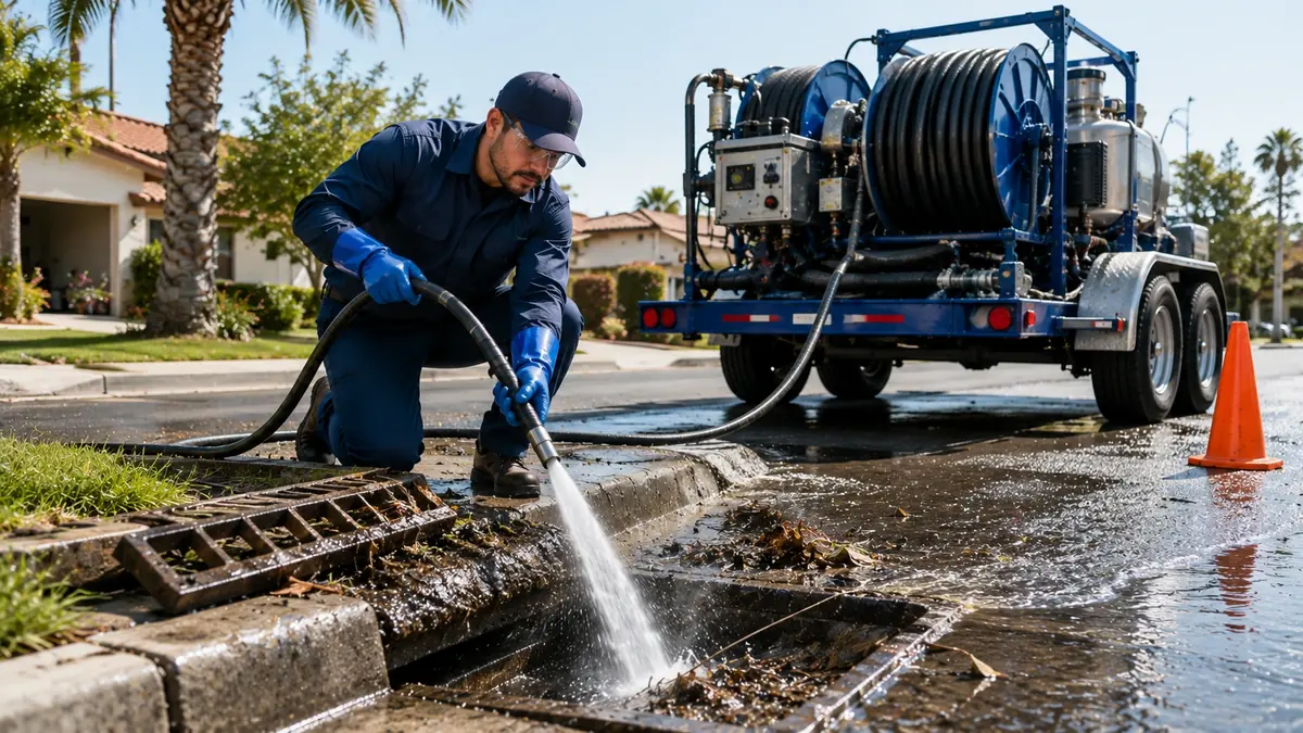 Storm Drain Hydro Jet Cleaning in Canoga Park